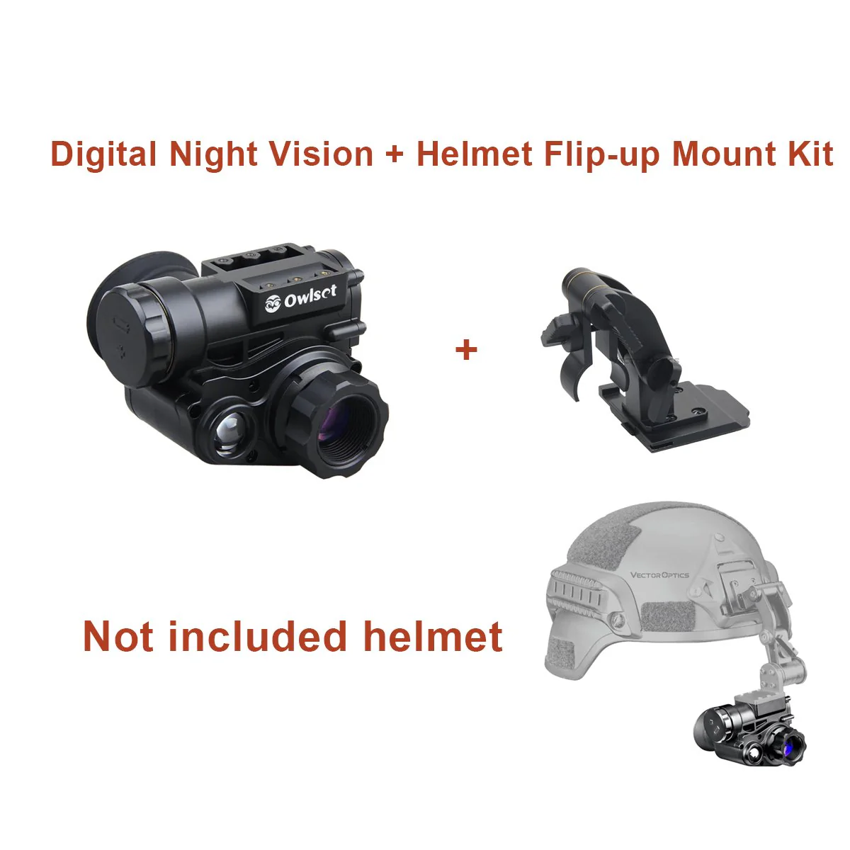 Owlset 1x18 Night Vision&Helmet Flip-up Mount Kit - Image 10