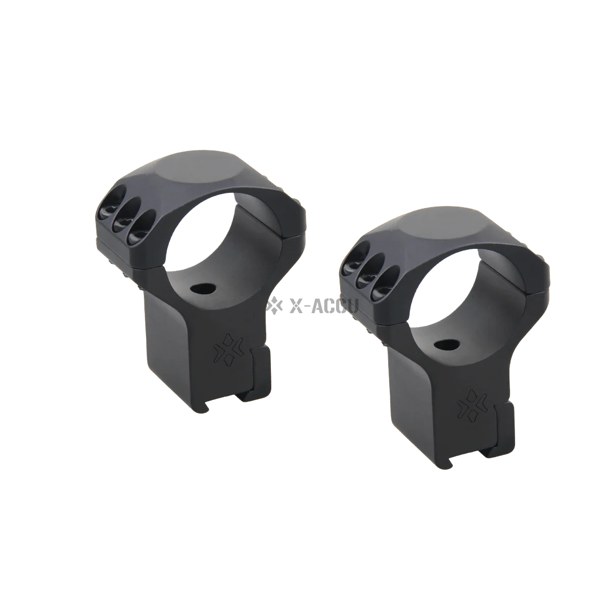 30mm X-Accu 1.5in High Profile 11mm Dovetail Rifle Scope Rings - Image 2