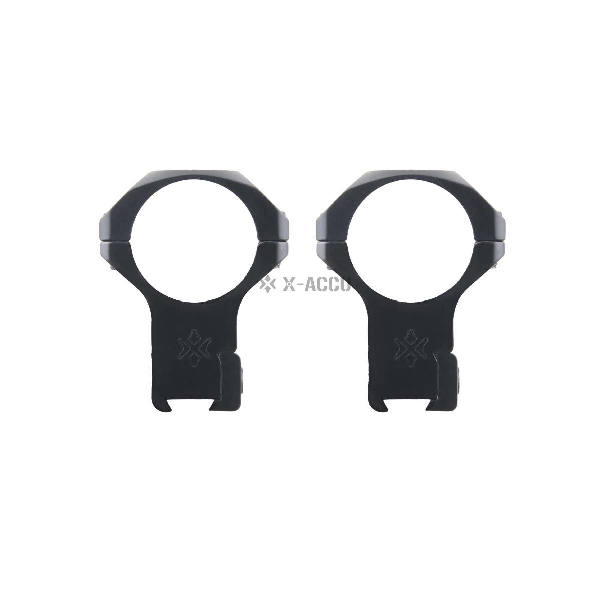 30mm X-Accu 1.5in High Profile 11mm Dovetail Rifle Scope Rings - Image 3