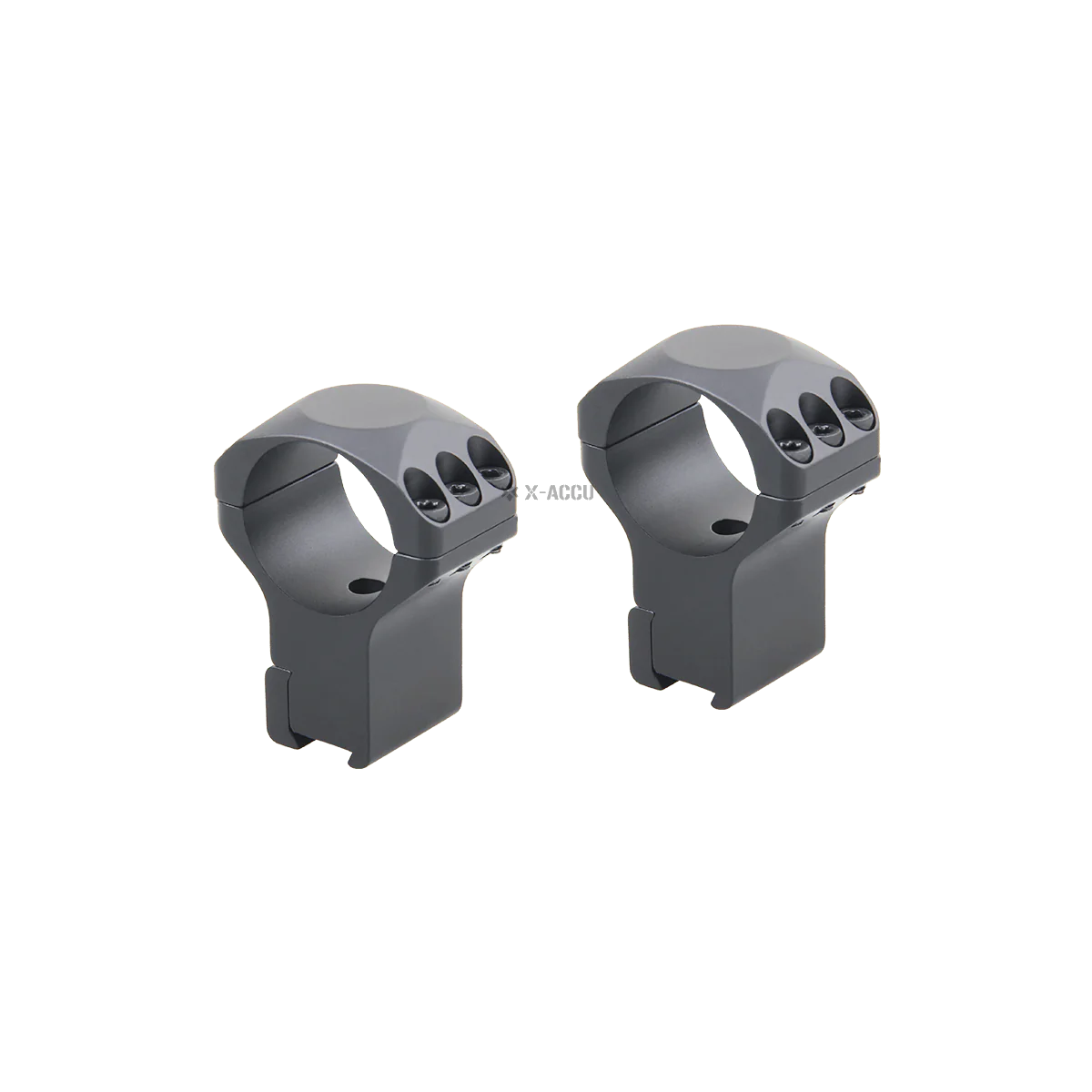 30mm X-Accu 1.5in High Profile 11mm Dovetail Rifle Scope Rings - Image 4