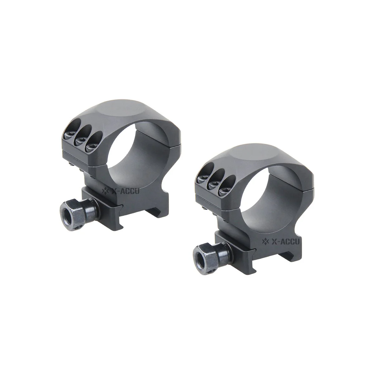 30mm X-Accu 1" Low Profile Picatinny Scope Rings - Image 4
