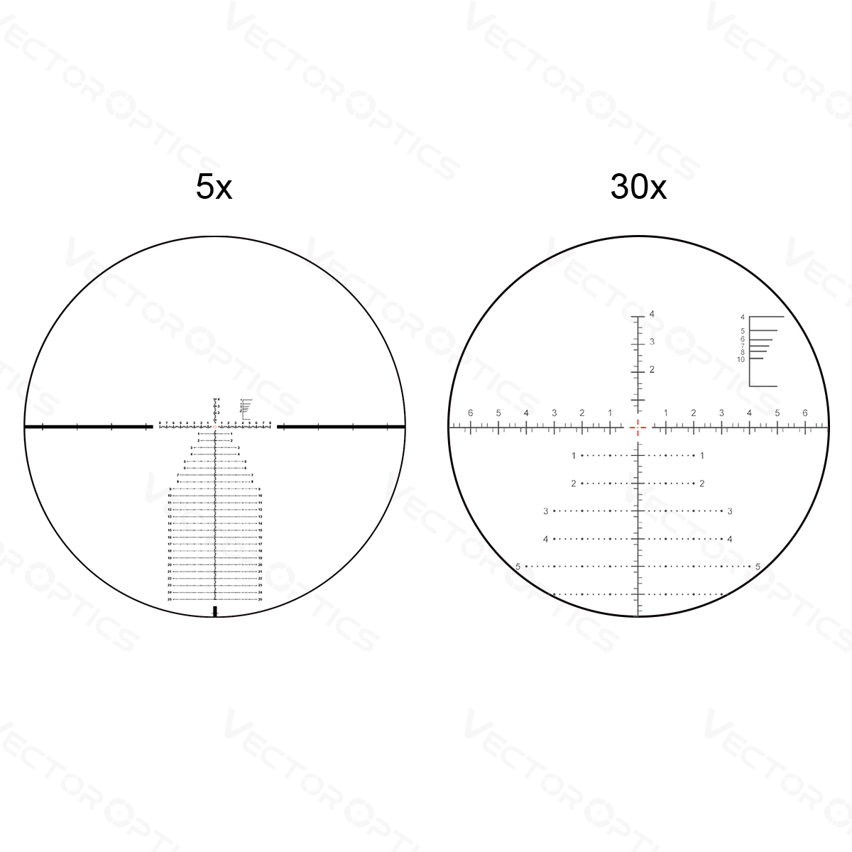 34mm Continental x6 5-30x56 MBR FFP Riflescope Ranging (SCFF-41) - Image 3