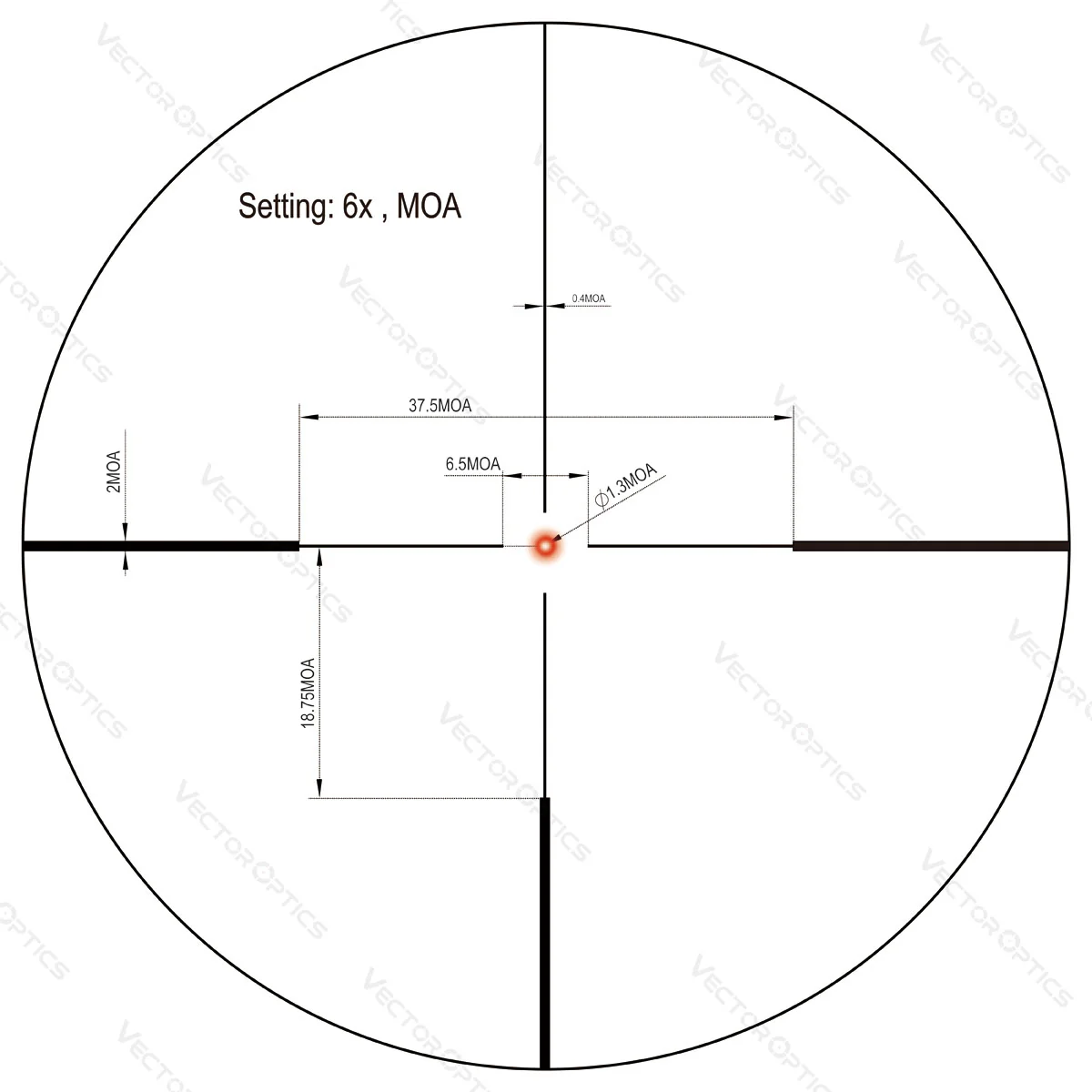 Continental x6 1-6X24 Fiber Riflescope (SCOC-48) - Image 3