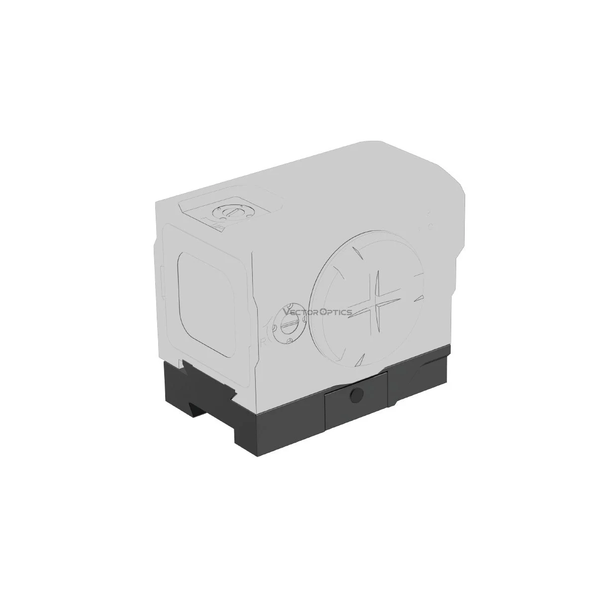 Enclosed Red Dot Sight Low Dovetail Mount VOD Footprint - Image 4