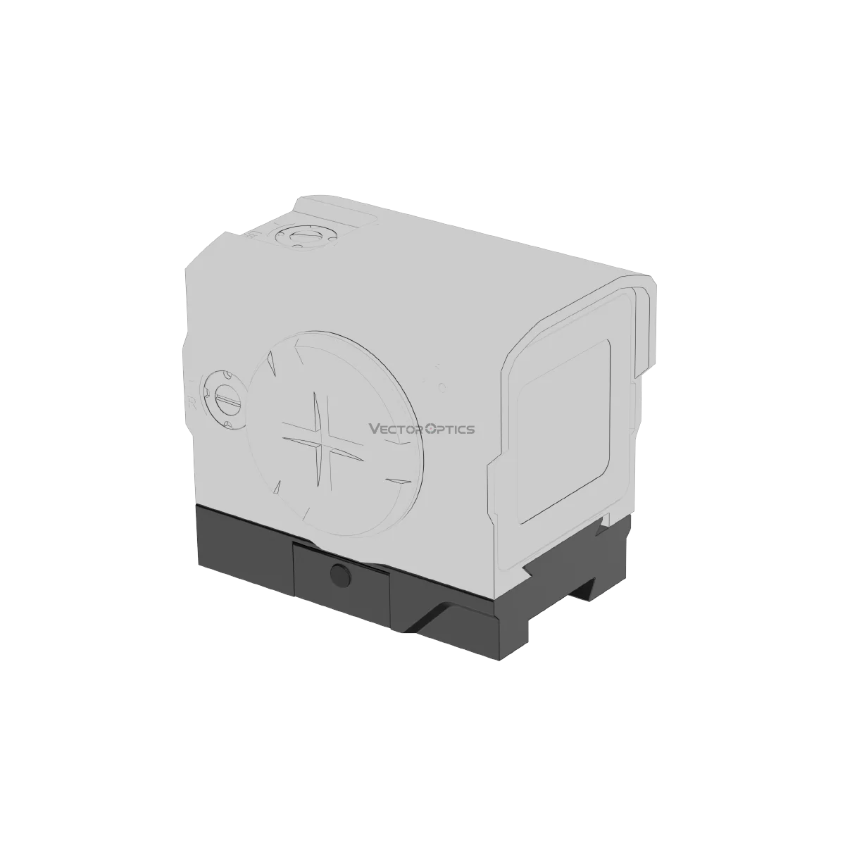 Enclosed Red Dot Sight Low Dovetail Mount VOD Footprint - Image 6
