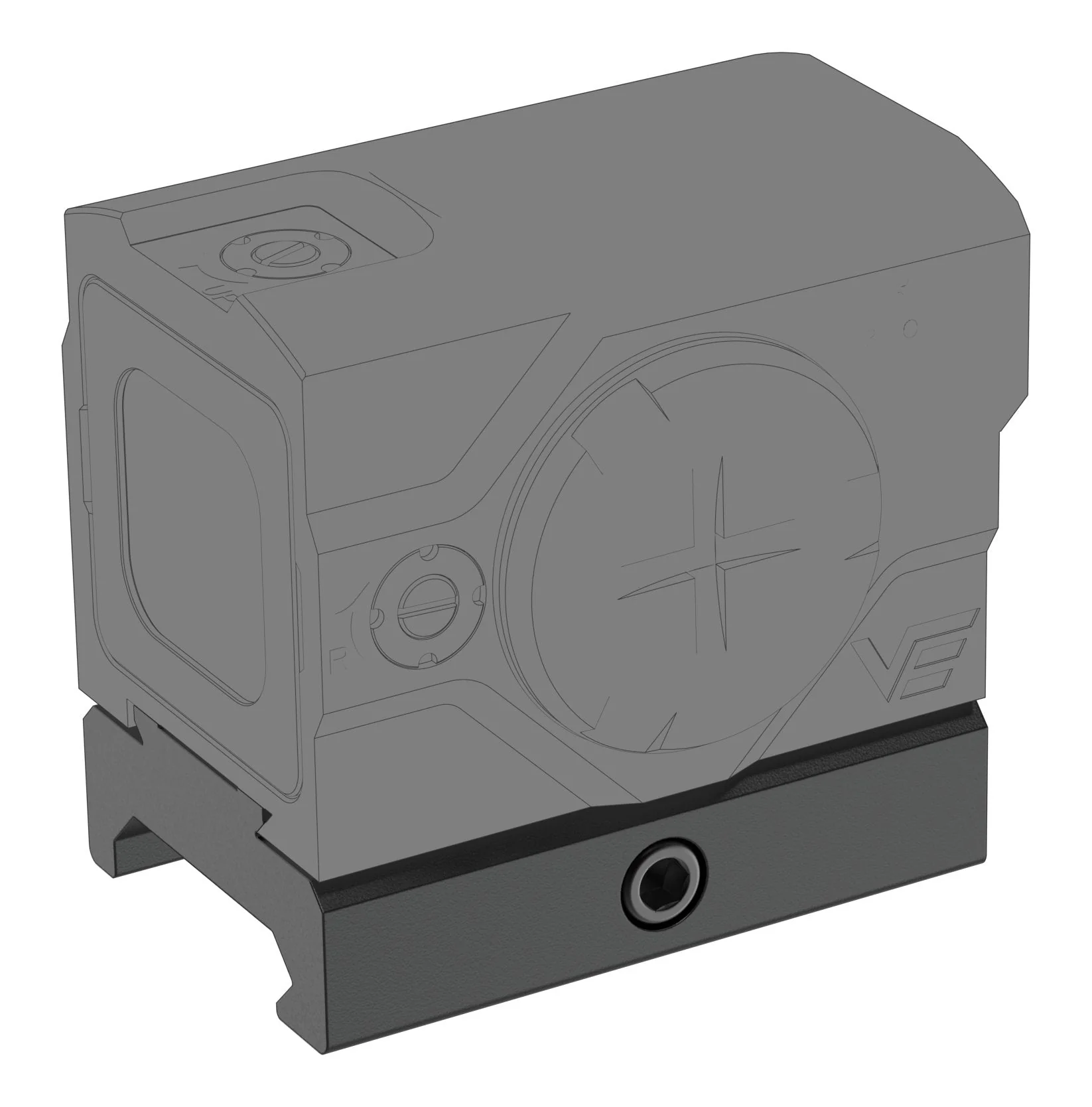 Enclosed Red Dot Sight Low Weaver Mount VOD Footprint - Image 6