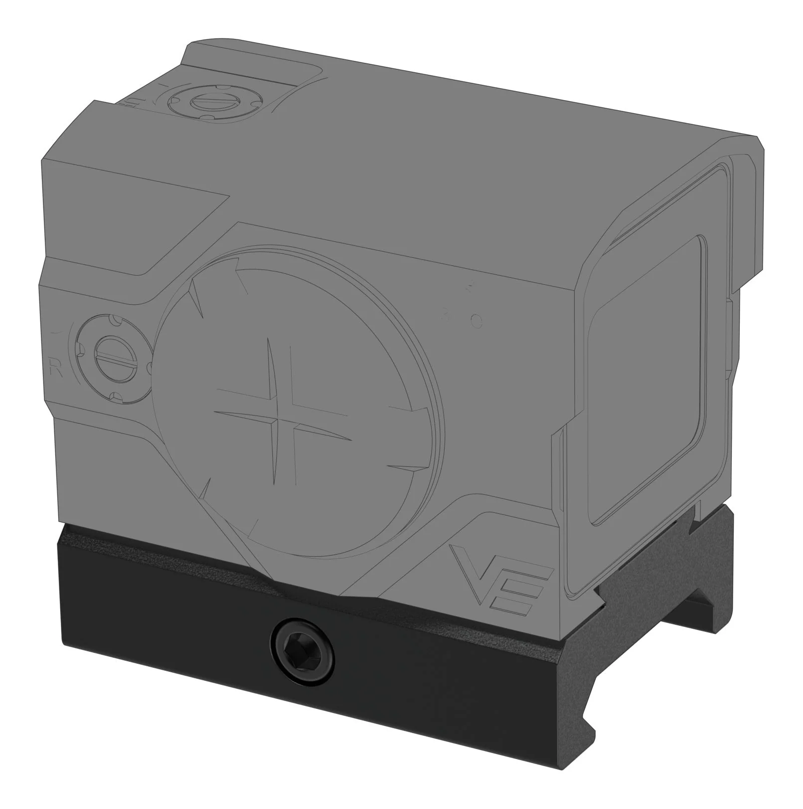 Enclosed Red Dot Sight Low Weaver Mount VOD Footprint - Image 7