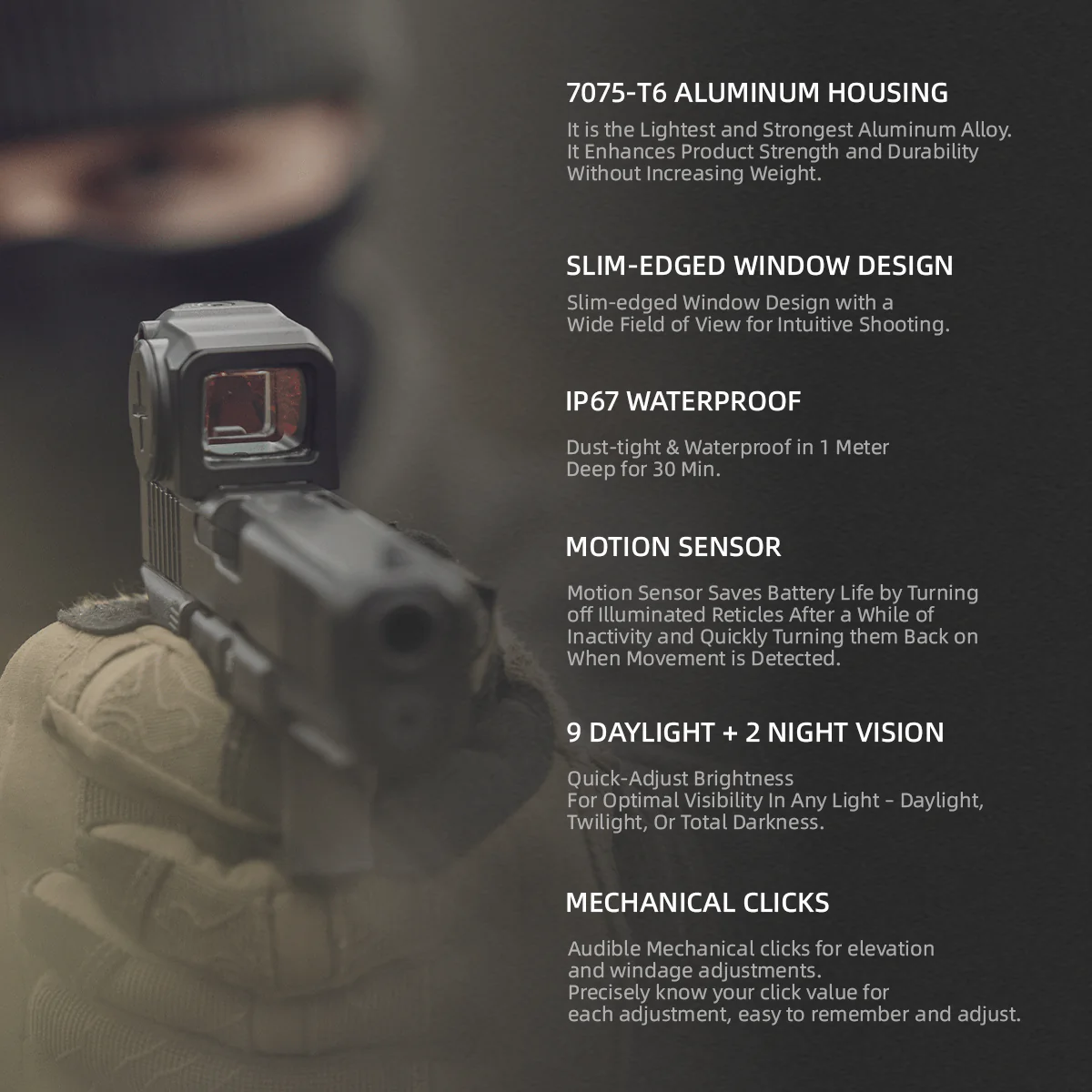 Frenzy Plus 1x18x22 Enclosed Red Dot Sight (SCRD-75) - Image 6