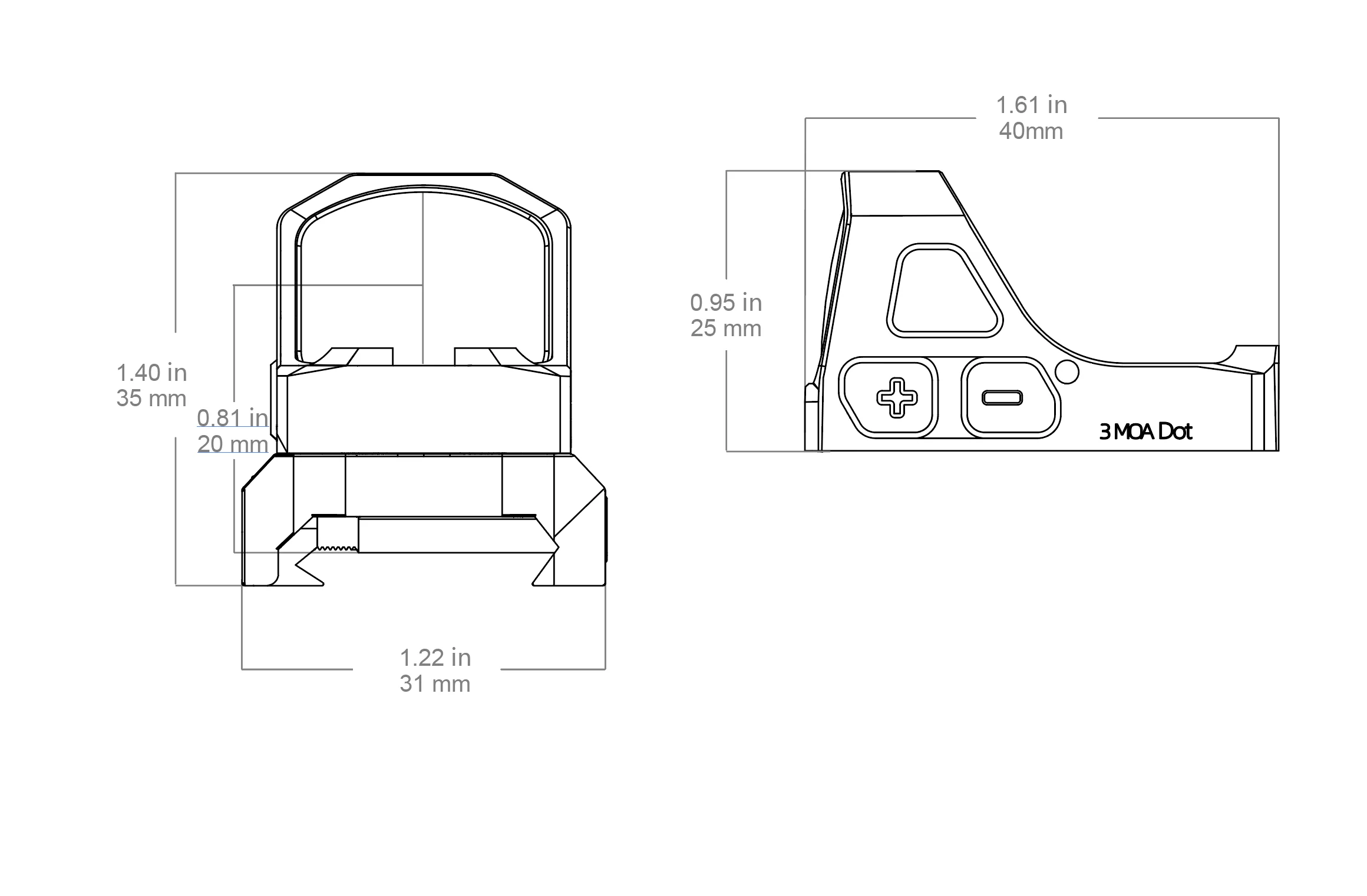 Frenzy-S 1x17x21 GenII Red Dot Sight - Image 10