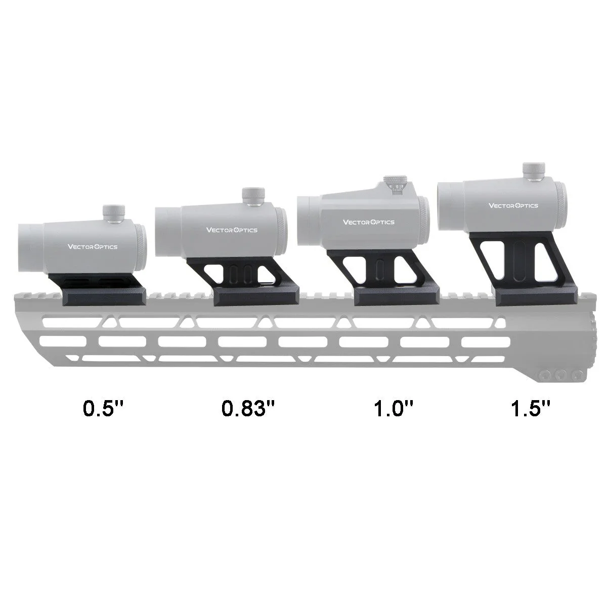 Maverick 1.5" Profile Cantilever Picatinny Riser Mount - Image 10