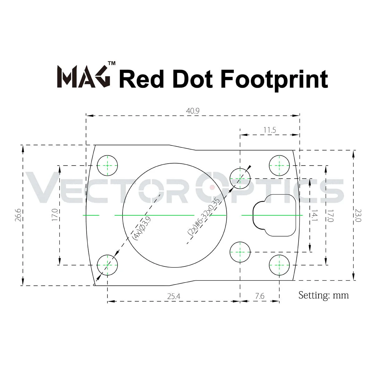 MGT Red Dot Sight Cantilever Weaver Polymer Mount - Image 14