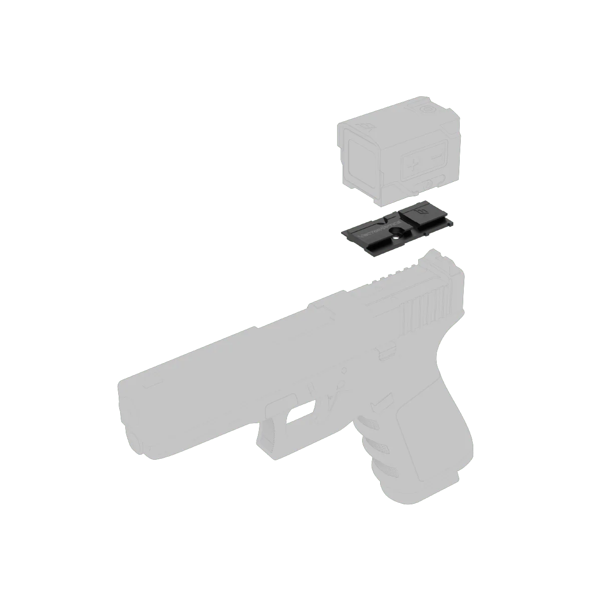 MOS to VOD Footprint Pistol Red Dot Steel Adapter - Image 8