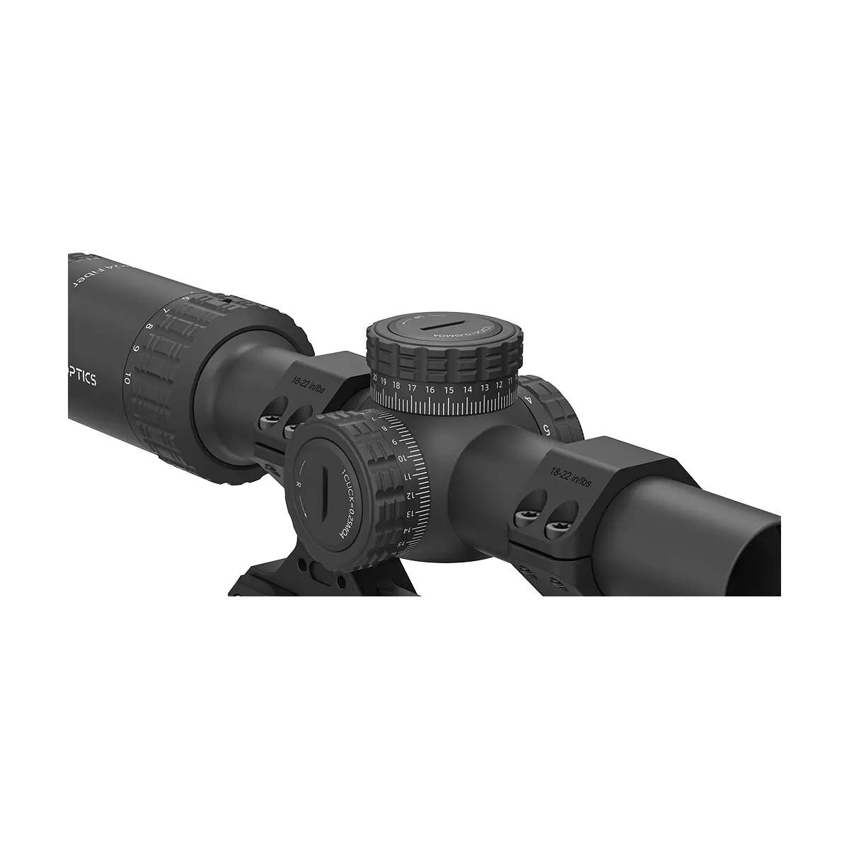 S10 1-10x24i LPVO Fiber SFP Rifle Scope w/ 1-Piece Extreme High Picatinny AR Mount Kit (OPSL139) - Image 10