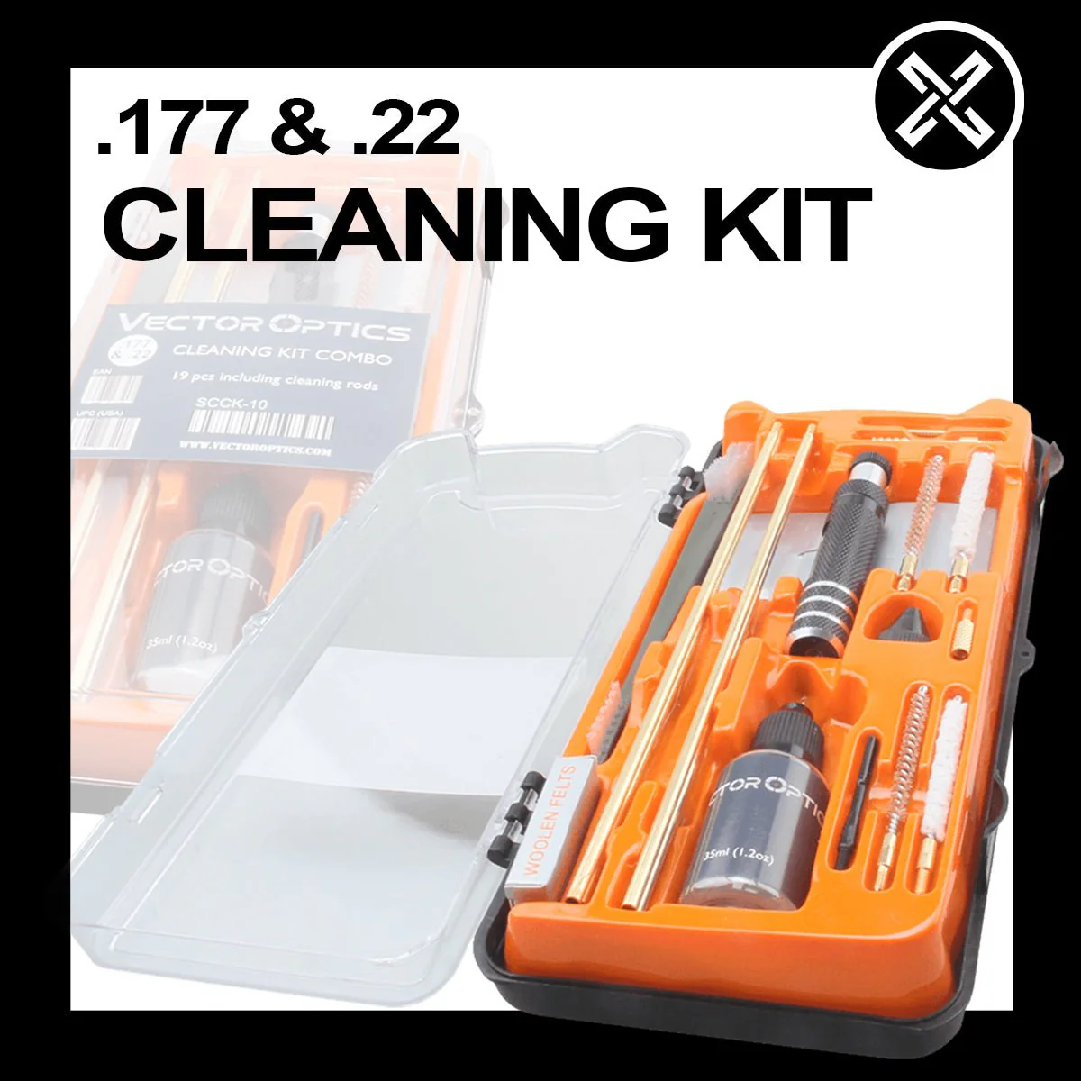 Gunpany .177 & .22 Airgun Gun Cleaning Kit - Image 2