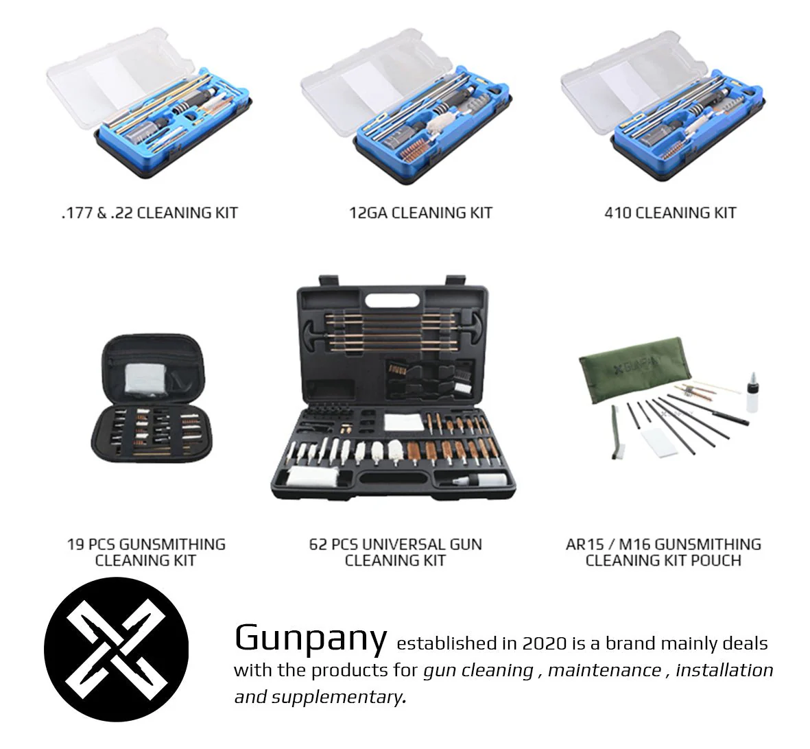 Gunpany Universal Gun Cleaning Kit (62 Pieces） - Image 2