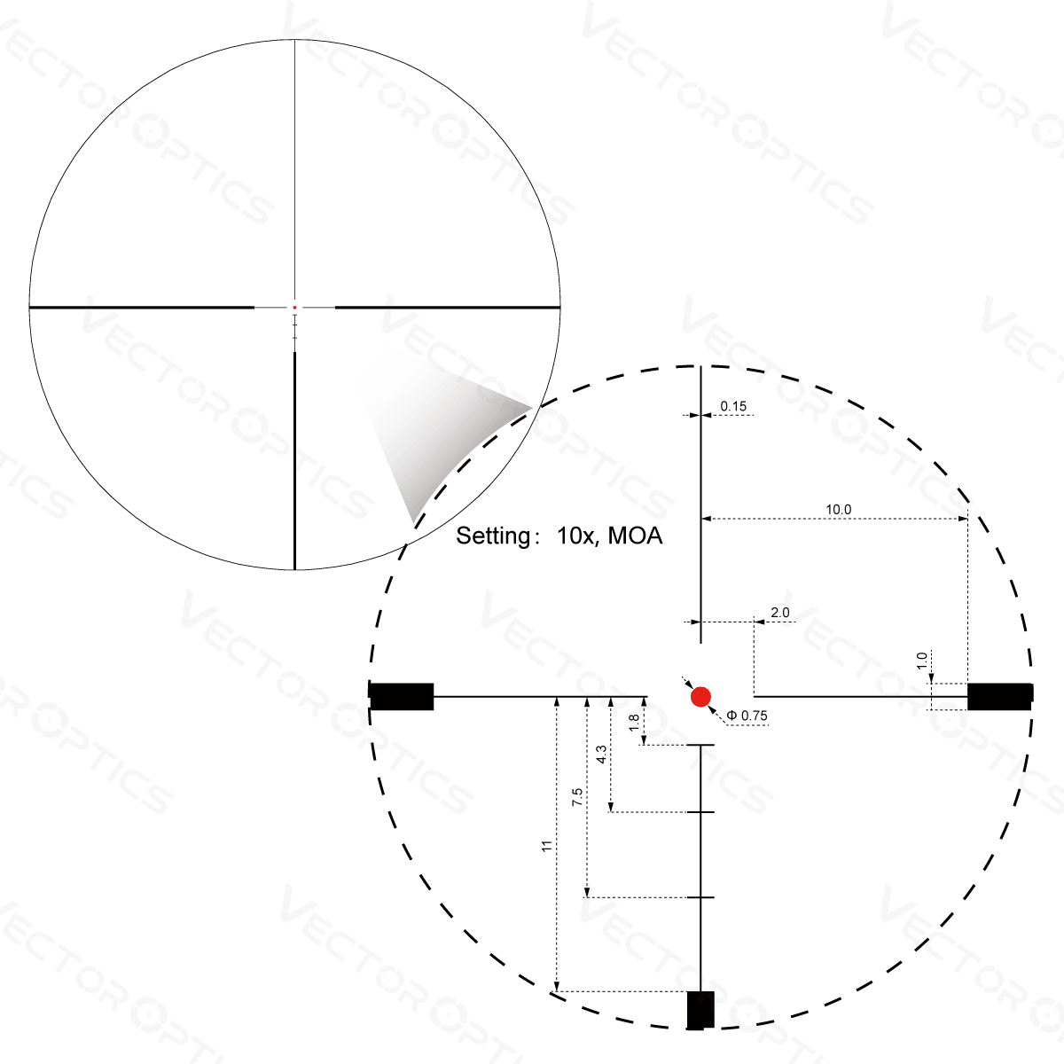 Hugo 3-12x44GT SFP Riflescope (SCOM-31) - Image 4