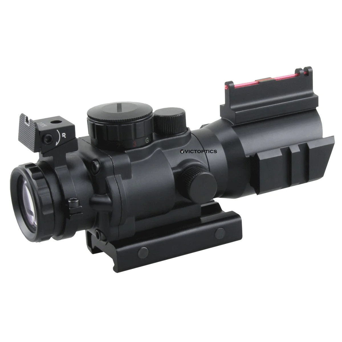 Victoptics C1 Fiber Sight 4x32 Prism Riflescope - Image 3