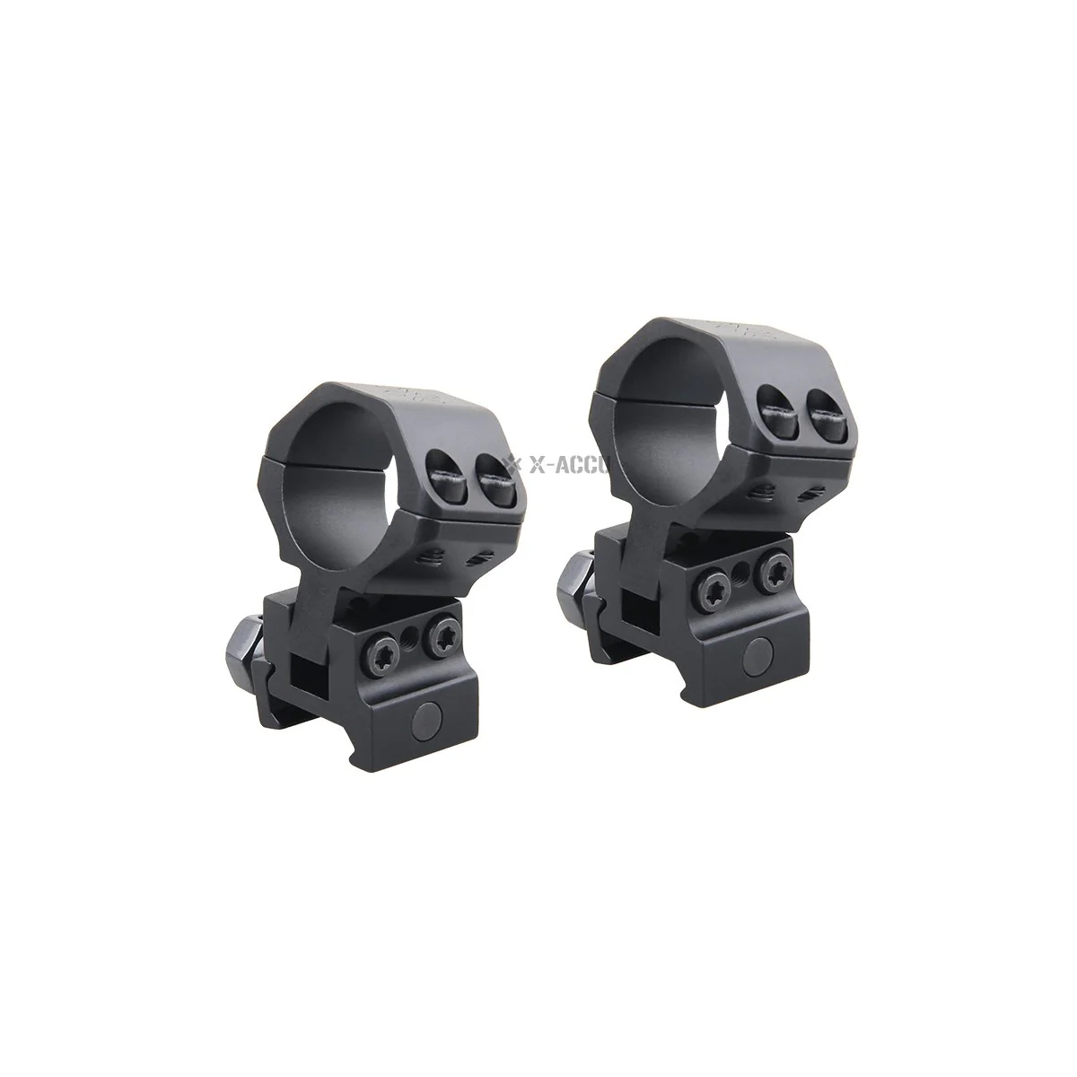 X-ACCU 25.4mm/1in 30mm 34mm Adjustable Scope Rings - Image 2