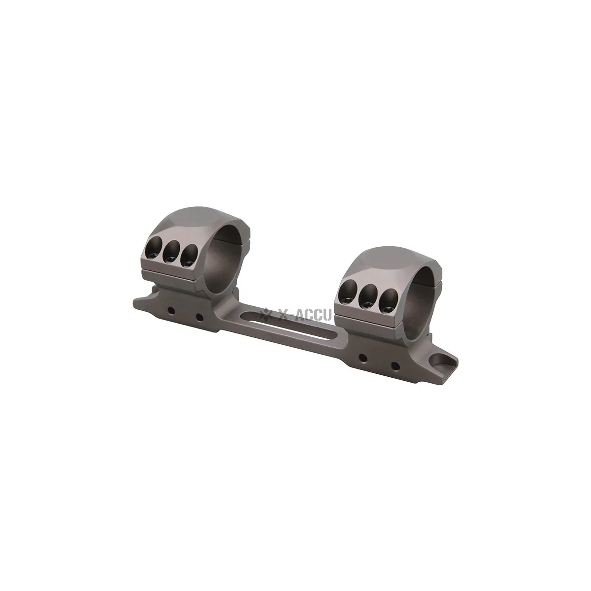 30mm X-Accu 1.1" Low Profile One Piece 11mm Dovetail Rifle Scope Mount FDE - Image 5
