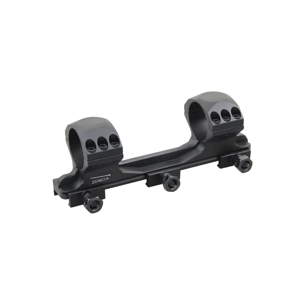 X-ACCU 30mm 1.2" Medium Profile 1- Piece 20MOA Picatinny - Image 2
