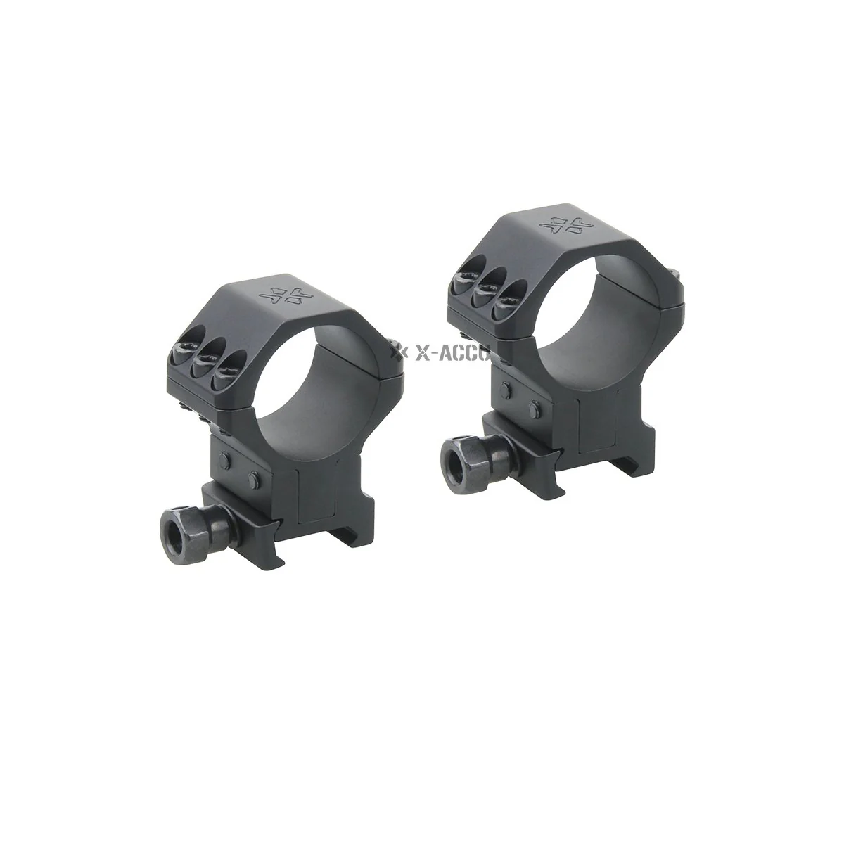 X-ACCU 30mm Adjustable Elevation Picatinny Rings - Image 4