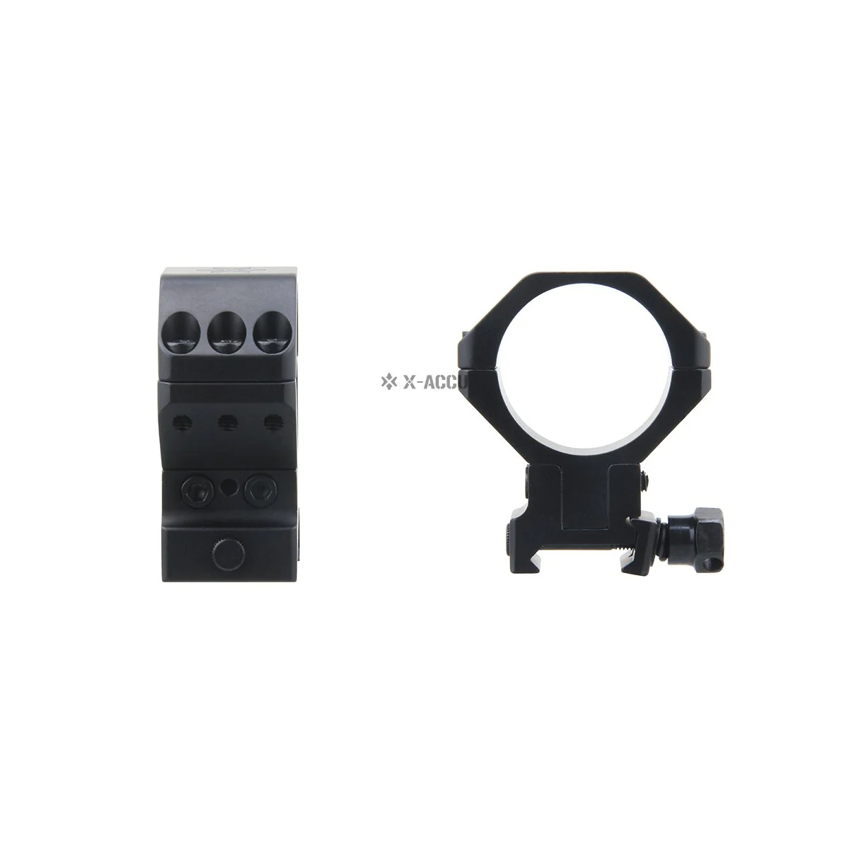 X-ACCU 34mm Adjustable Elevation Picatinny Rings - Image 9