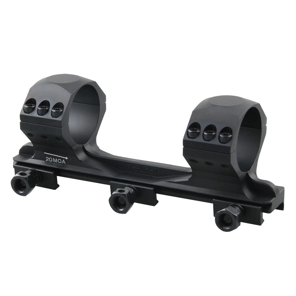 X-Accu 34mm Medium Profile One Piece 20MOA Picatinny Mount - Image 2