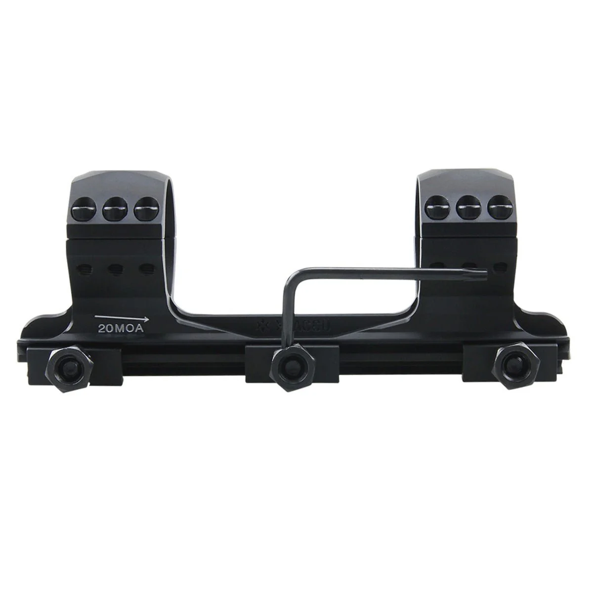 X-Accu 34mm Medium Profile One Piece 20MOA Picatinny Mount - Image 6